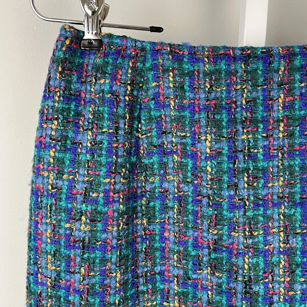 Vintage 90s‎ The Limited Womens 10 Tweed Pencil Skirt Colorful 27 Waist